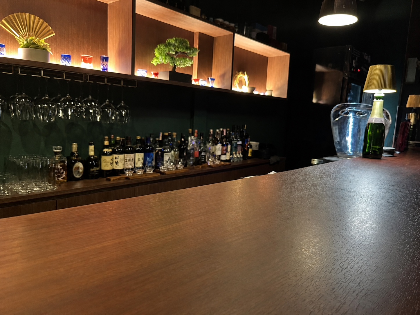 The counter at Mumeitei, our own venue in Bangkok